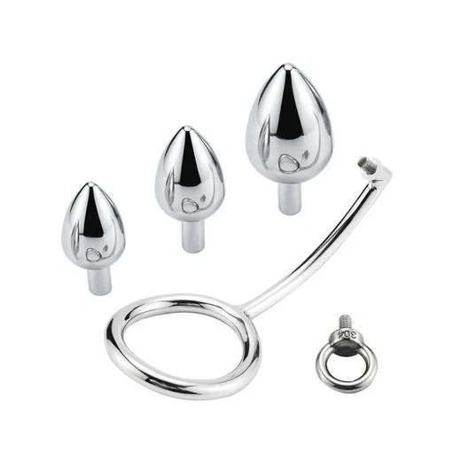 Hook Stainless Anal Steel Cock with Ring DiscreetChoice Set 4663 0602